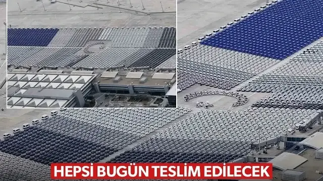 Atatürk Havalimanı'nda dikkat çeken görüntü: Binlercesi yan yana dizildi