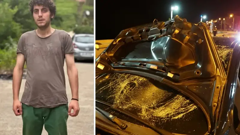Rize'de yolun karşısına geçerken otomobilin çarptığı yaya öldü