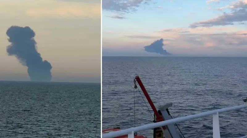  Gemideki 25 kişilik mürettebatı kurtarmak için çalışma başlatıldı.