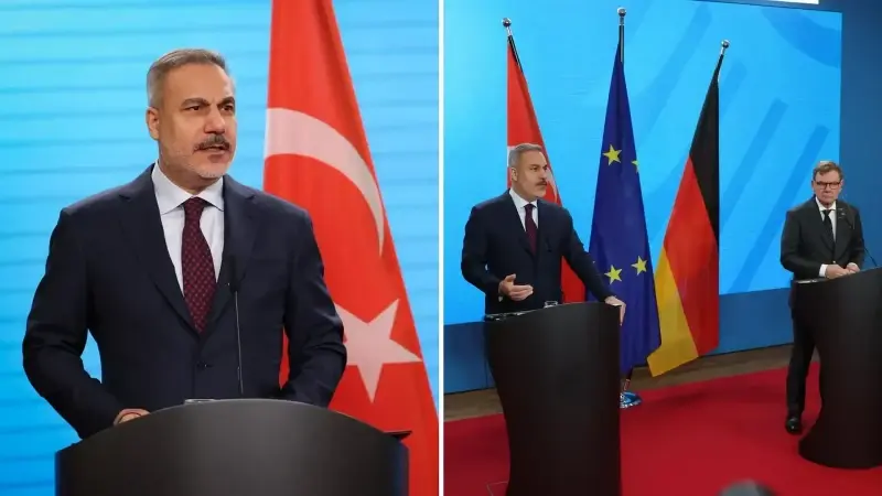 Dışişleri Bakanı Hakan Fidan- Almanya Dışişleri Bakanı Johann Wadephul.