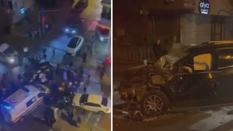 Bayrampaşa'da yolcu otobüsü ile otomobil çarpıştı: 3 yaralı