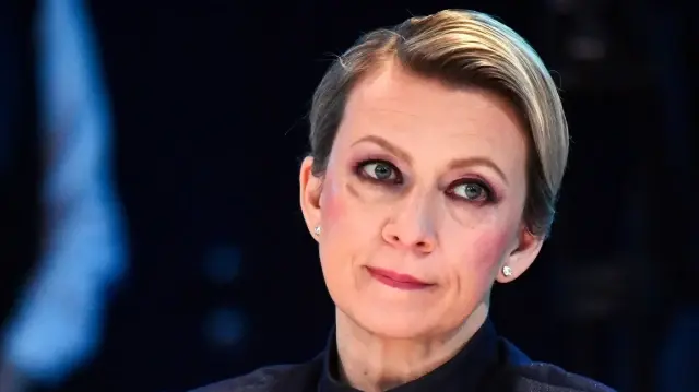 La porte-parole du ministère russe des Affaires étrangères, Maria Zakharova, participe au Forum économique international de Saint-Pétersbourg (SPIEF) à Saint-Pétersbourg, le 19 juin 2025.