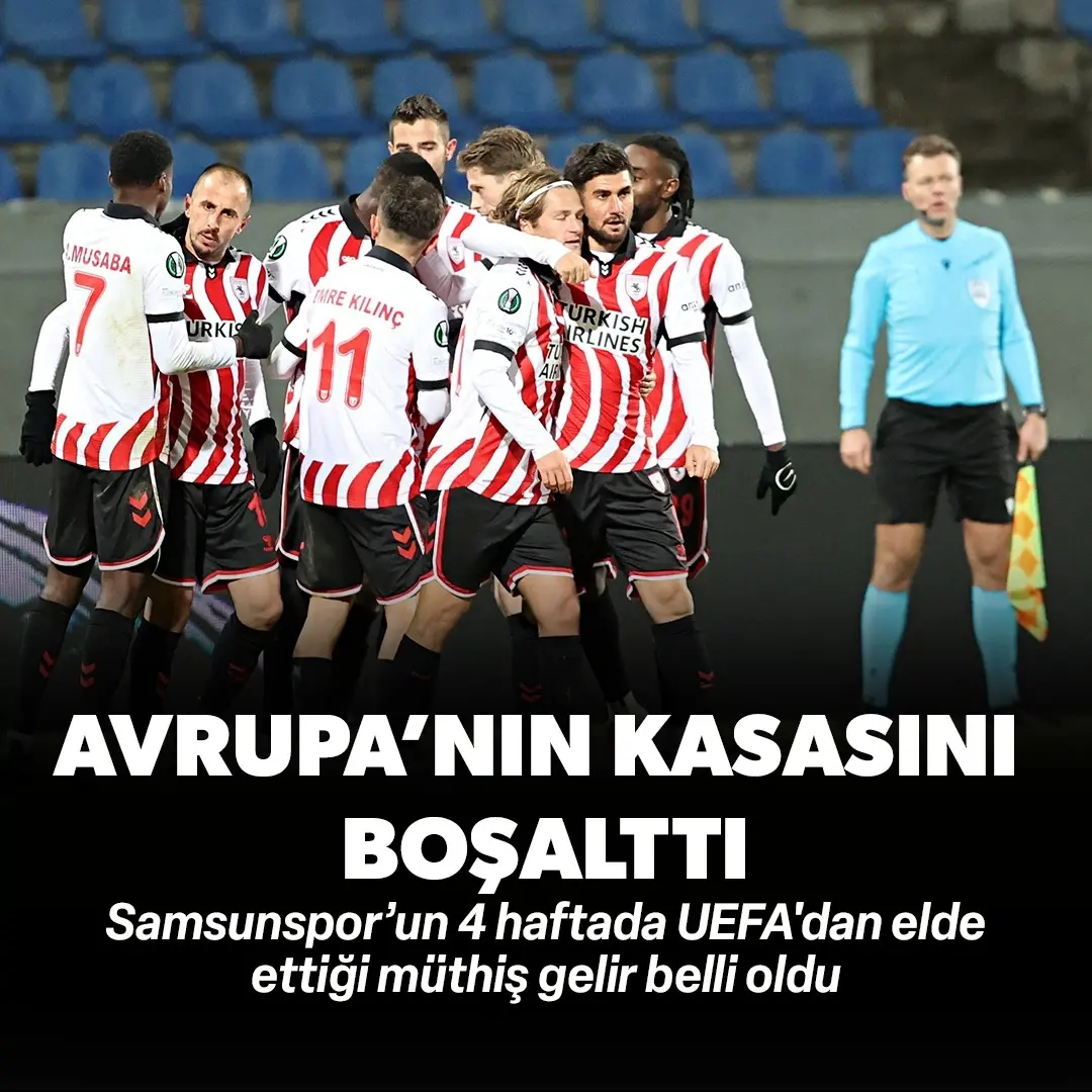 Lider Samsunspor Avrupa'nın kasasını boşalttı! Karadeniz ekibinin 4 haftada UEFA'dan elde ettiği müthiş gelir belli oldu