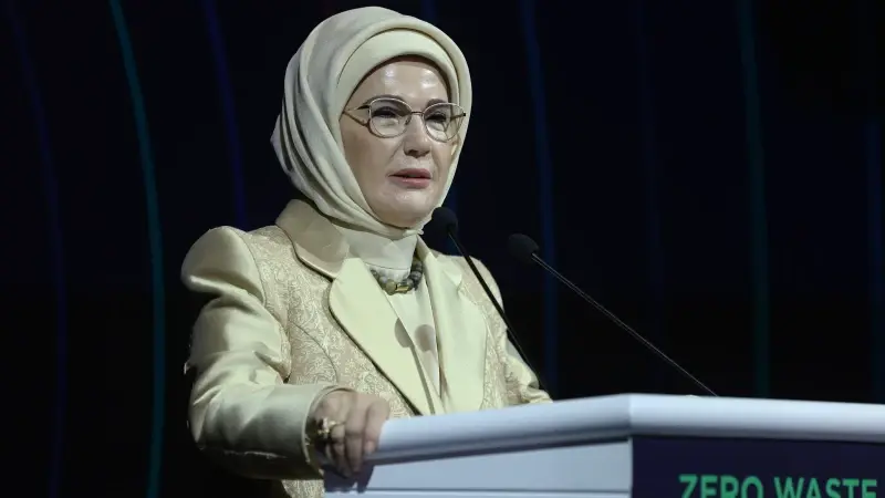 Emine Erdoğan, Yüksek Düzeyli Tarım ve Orman Bakanları Paneli'nde konuştu.
