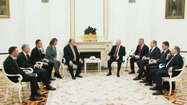 Переговоры Владимира Путина и Виктора Орбана | Фото: пресс-служба Кремля