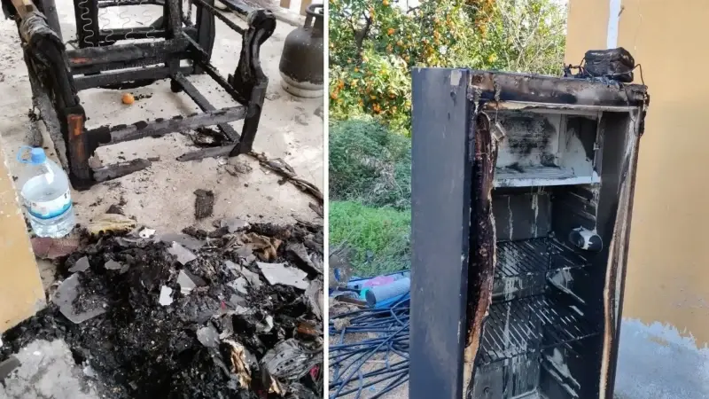 Buzdolabının kablosundan çıkan yangında anne ve oğul pencereden atlayarak canını kurtardı