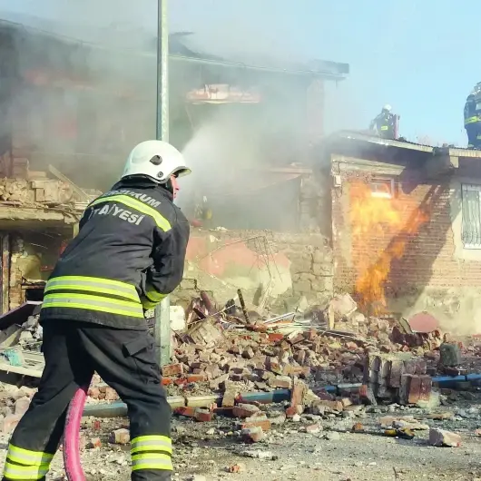 Doğal gaz hattında patlama