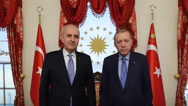 Dolmabahçe'de kritik görüşme: Erdoğan Kurtulmuş'u kabul etti