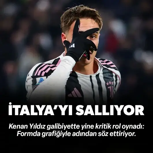 Kenan Yıldız İtalya'yı sallamaya devam ediyor: Juve'ye yine galibiyeti getirdi
