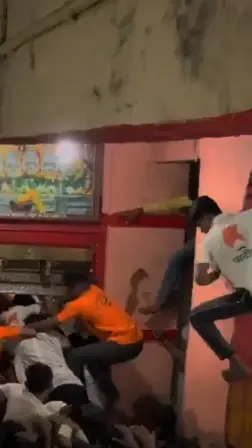 Chaos erupts at Indian temple