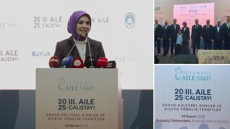 İstanbul Aile Vakfı tarafından düzenlenen "III. Aile Çalıştayı: Sosyo-Kültürel Riskler ve Aileye Yönelik Tehditler" Programı