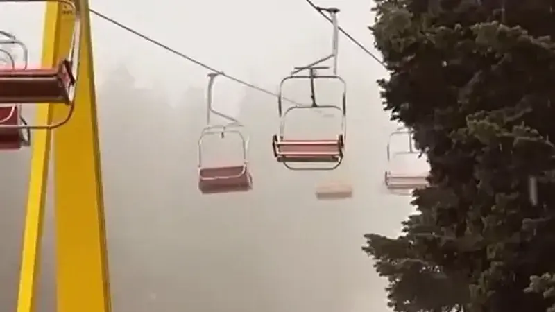 Hava sıcaklığı ise 2 derece olarak ölçüldü.