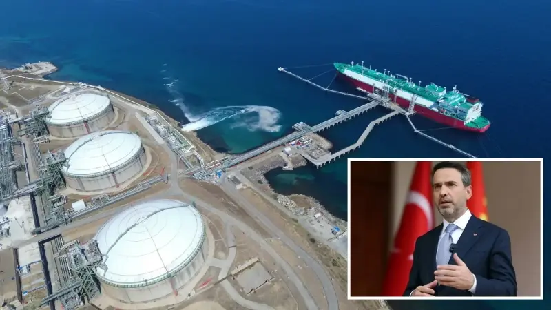 Sıvılaştırma işleminde doğal gaz, soğutularak sıvı hale getiriliyor ve gazın hacmi yaklaşık 600 kat küçülüyor. 