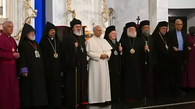 البابا ليو الرابع عشر يزور كنيسة مور أفرام السريانية بإسطنبول