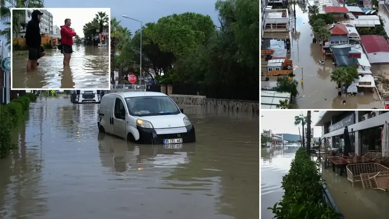 İzmir'i sağanak vurdu: Caddeler göle döndü evleri su bastı 