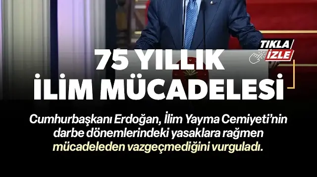 Cumhurbaşkanı Erdoğan: Önceliği daima vatanı ve milleti olan on binlerce genç işte bu ocakta yetişti