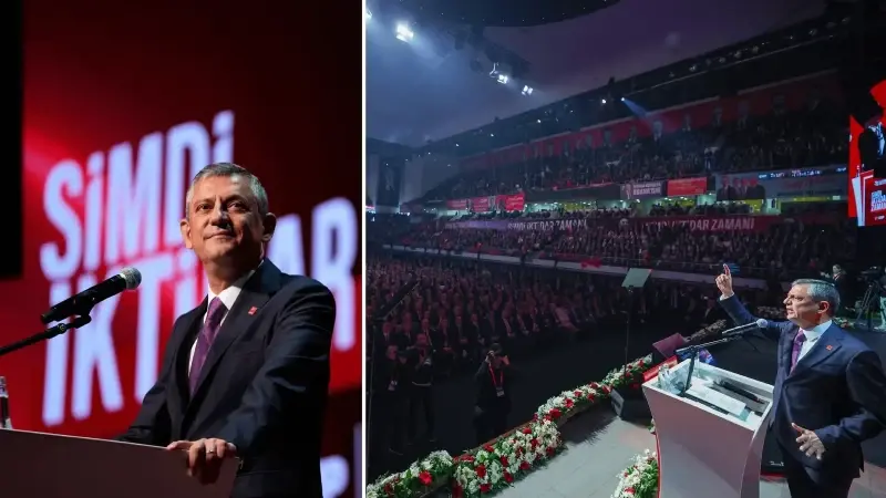  Özgür Özel geçerli 1333 oyun tamamını alarak yeniden genel başkan seçildi.