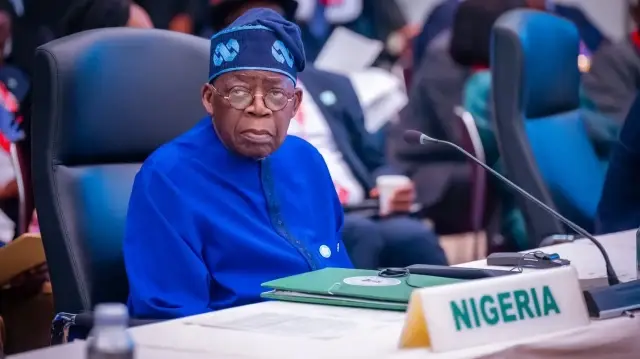 Le Président nigérian Bola Ahmed Tinubu.