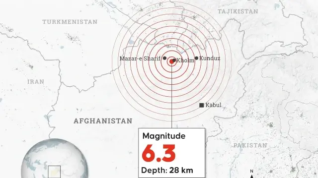 افغانستان کا شہر مزارِ شریف زلزلے سے لرز اٹھا؛ 20 افراد ہلاک، 300 سے زائد زخمی