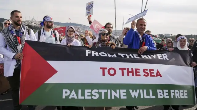 التضامن مع فلسطين حاضر في "ماراثون إسطنبول"