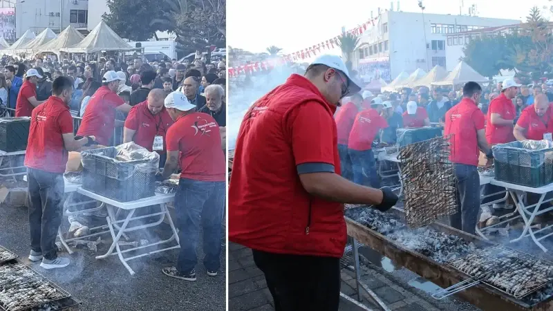 Antalya'da 3. Hamsi Festivali'nde 7 ton hamsi dağıtıldı