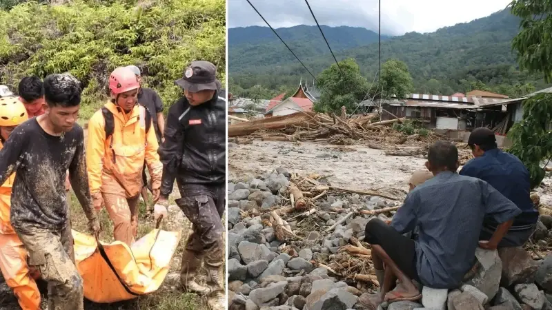 Felaketi yaşıyorlar: Endonezya'da şiddetli yağışların yol açtığı afetlerde ölenlerin sayısı 442'ye yükseldi, yüzlerce kayıp var