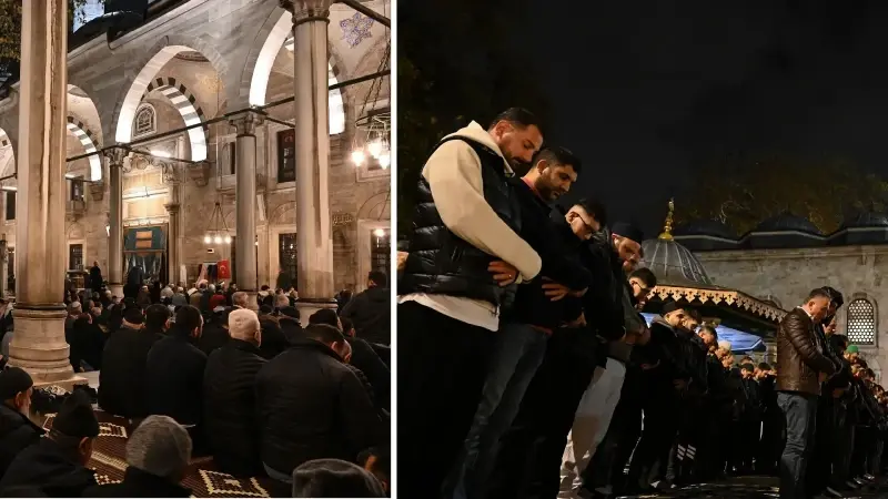 Eyüpsultan Camisi'nde Gazze için dua programı düzenlendi