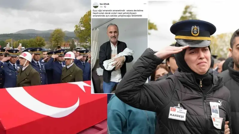 Samsunlu Hava Uçak Bakım Astsubay Üstçavuş Emre Altıok’un eşi Seda Altıok, doğum yaptı.
