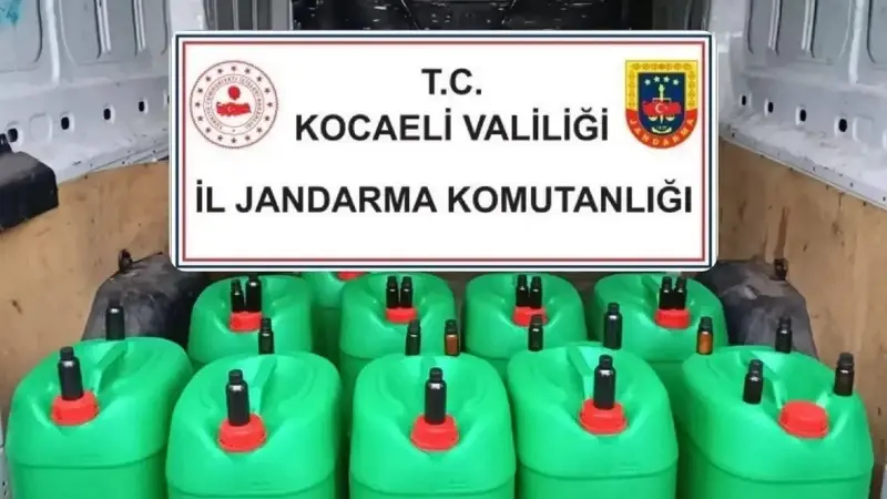 Ele geçirilen sahte alkoller.