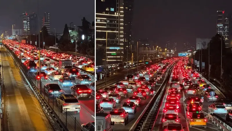 Trafik yoğunluğu, Avrupa Yakası'nda yüzde 83, Anadolu Yakası'nda ise yüzde 85'e kadar ulaştı.