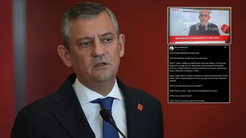 Özgür Özel'in yurt dışına kaçtı dediği Aziz İhsan Aktaş, iddiaları kendi ağzıyla yalanladı.