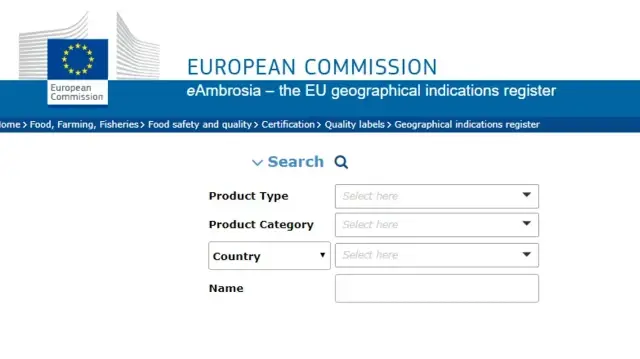 Реестр eAmbrosia Еврокомиссии