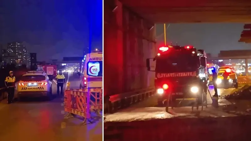 Kadıköy’de çukura düşen motosikletli yaralandı