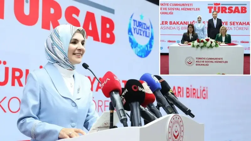 Aile ve Sosyal Hizmetler Bakanlığı ile Türkiye Seyehat Acentaları Birliği (TÜRSAB) arasında iş birliği protokolü imzalandı