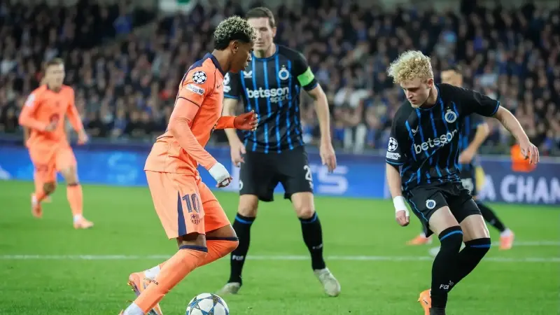 Şampiyonlar Ligi’nde Club Brugge - Barcelona maçı nefes kesti