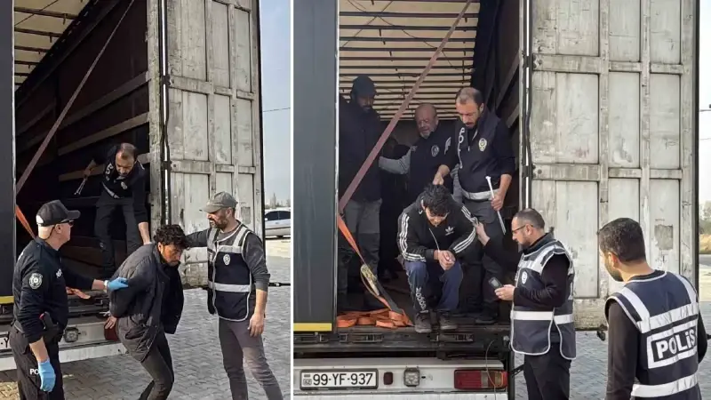 Azerbaycan uyruklu sürücü B.H. gözaltına alınırken, yakalanan kaçak göçmenler işlemlerinin ardından Erbaa İlçe Emniyet Müdürlüğü’ne götürüldü.