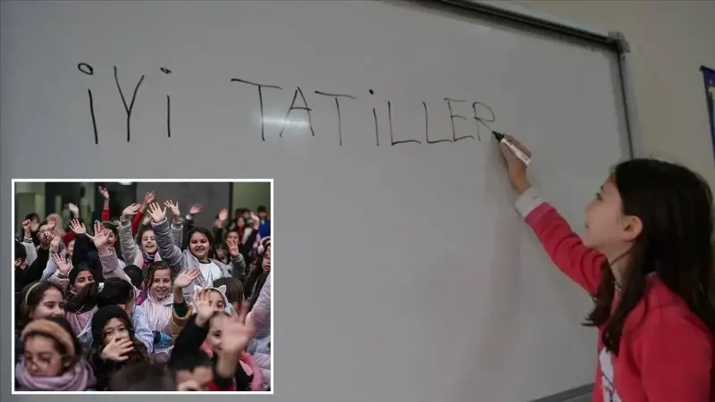 Okullarda ilk ara tatil için son ders zili yarın çalacak