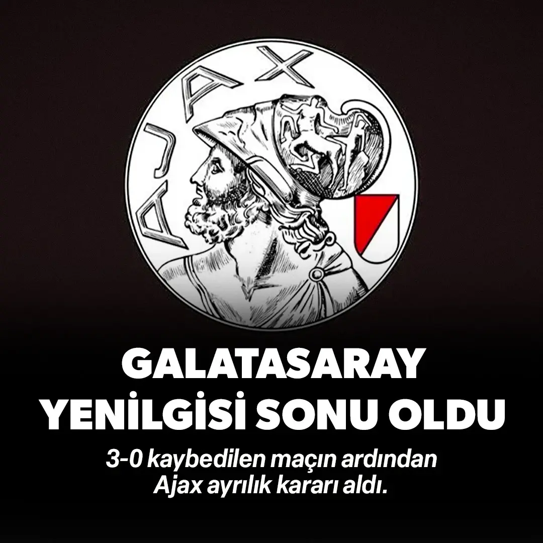 Ajax'ta ayrılık: Galatasaray yenilgisi sonu oldu