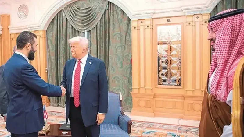 Ahmed Şara, Donadl Trump.