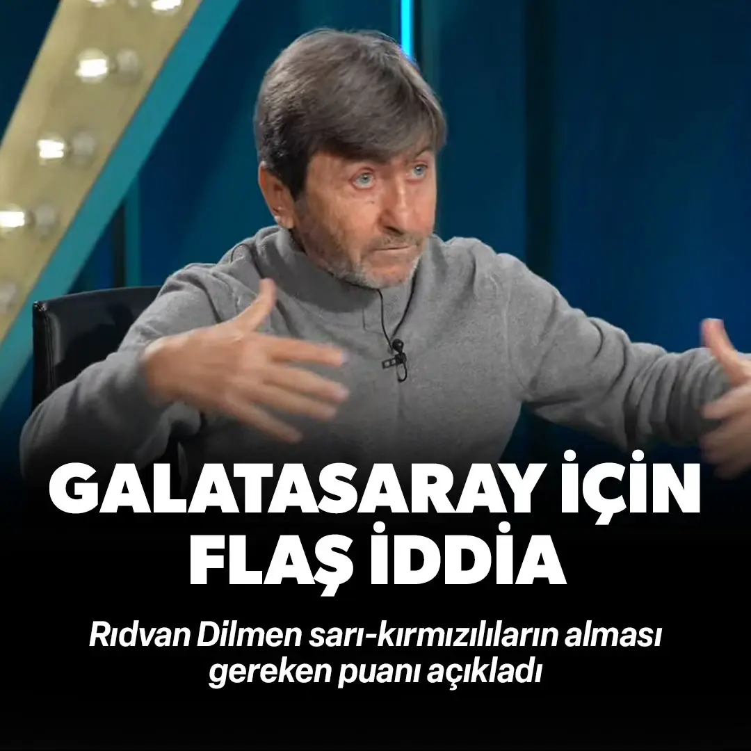Rıdvan Dilmen'den olay Galatasaray iddiası! Alması gereken puanı açıkladı