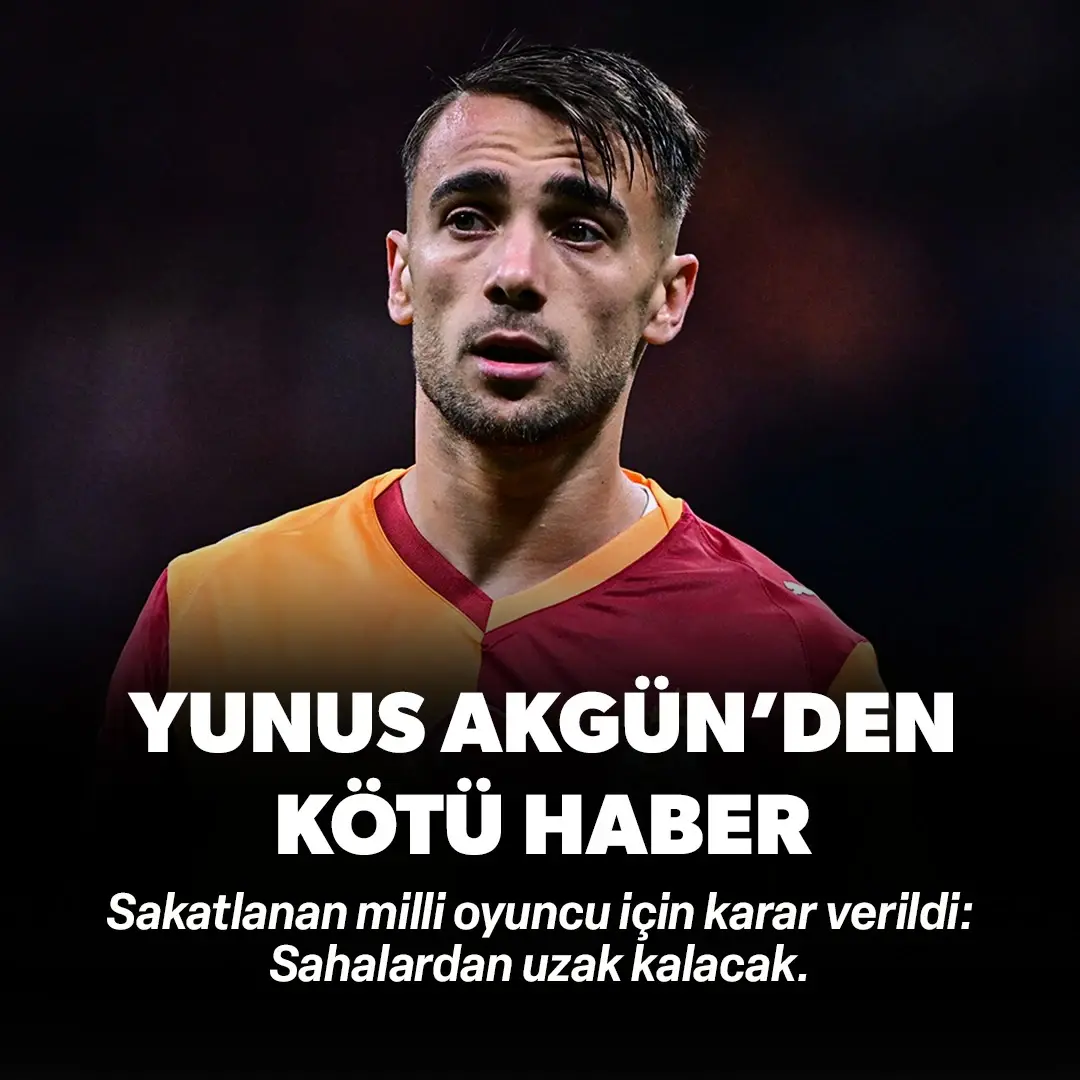 Galatasaray'a Yunus Akgün'den bir kötü haber daha: Sahalardan uzak kalacak