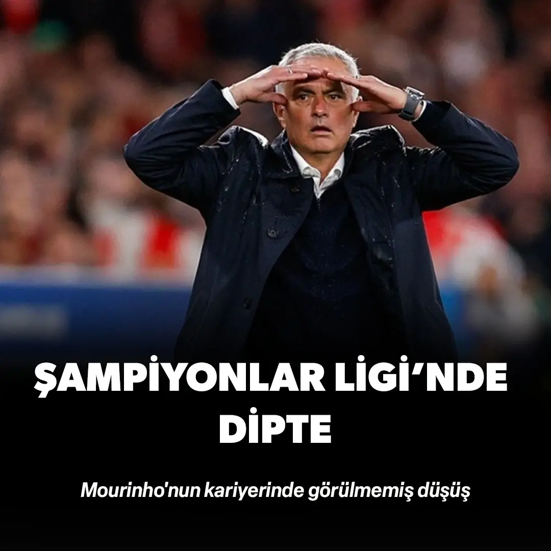 Mourinho'nun kariyerinde görülmemiş düşüş: Benfica, Devler Ligi'nde dipte!