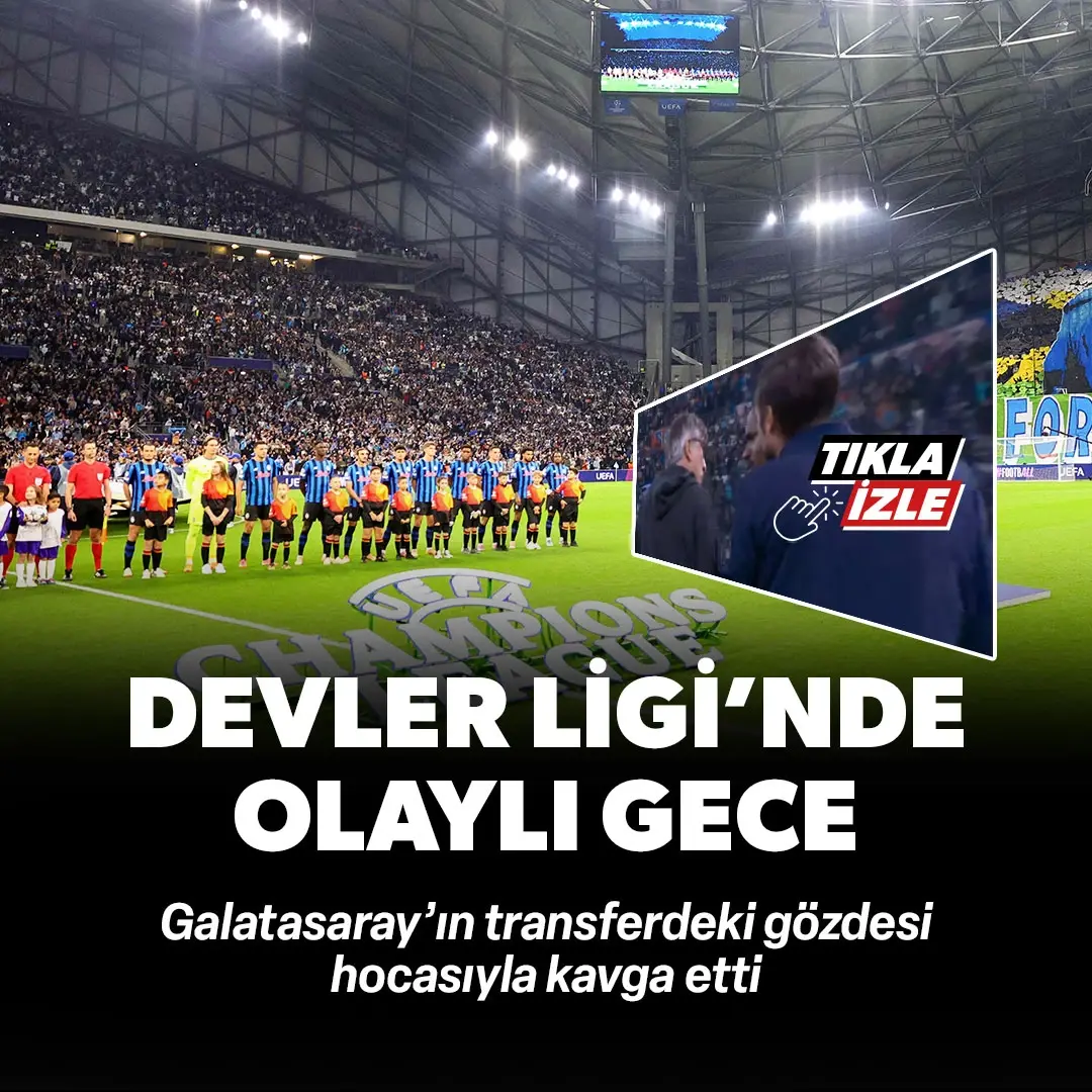 Galatasaray'ın gözdesi hocasıyla kavga etti! Şampiyonlar Ligi'nde çarpıcı anlar