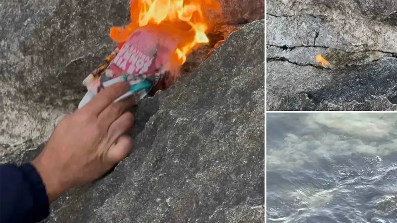 Suları çekilen Eğirdir Gölü'nde açığa çıkan kayalıkların arasından alevler yükseldi