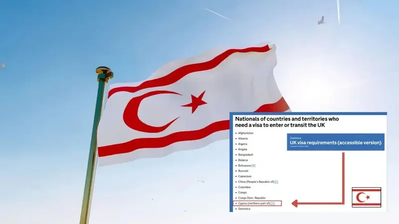 İngiltere resmi sitede 'Kuzey Kıbrıs' ifadesini kullandı