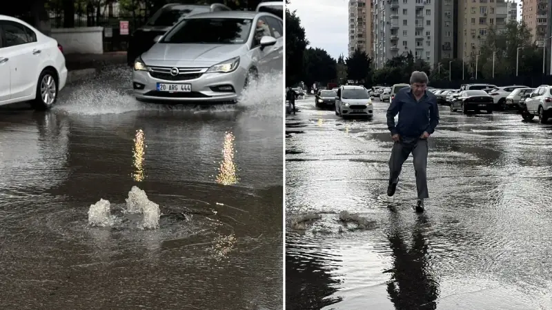 Antalya'da kuvvetli sağanak hayatı olumsuz etkiliyor