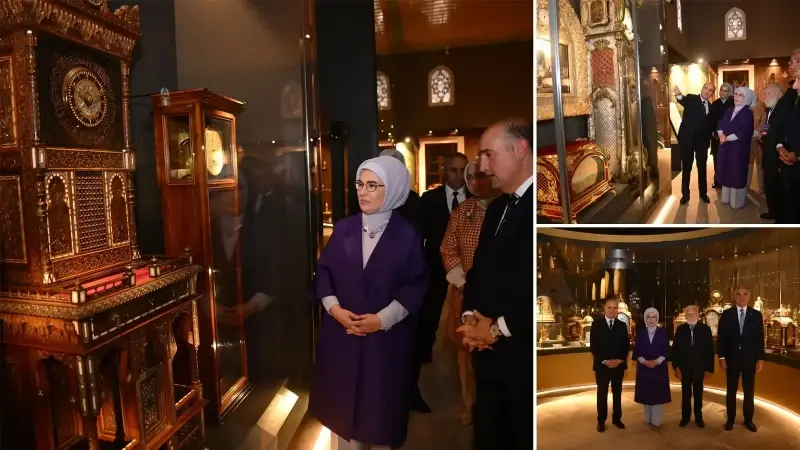 Cumhurbaşkanı Recep Tayyip Erdoğan'ın eşi Emine Erdoğan, Topkapı Sarayı Saat Müzesi'nin açılışına katıldı