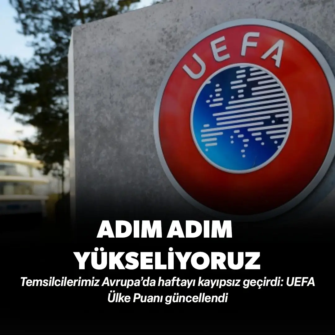 Avrupa’da 3 temsilcimizden 7 puan: UEFA Ülke Puanı’na dev katkı: İşte güncel son durum…