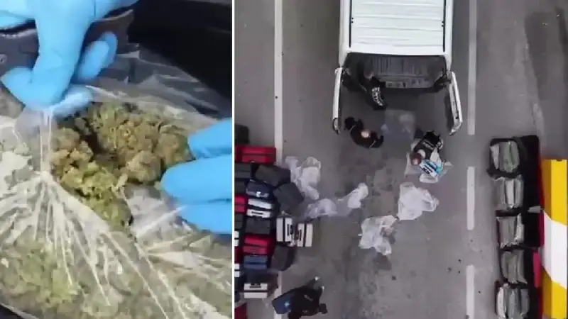 Burdur’da 36 kilo skunk maddesi ele geçirildi 