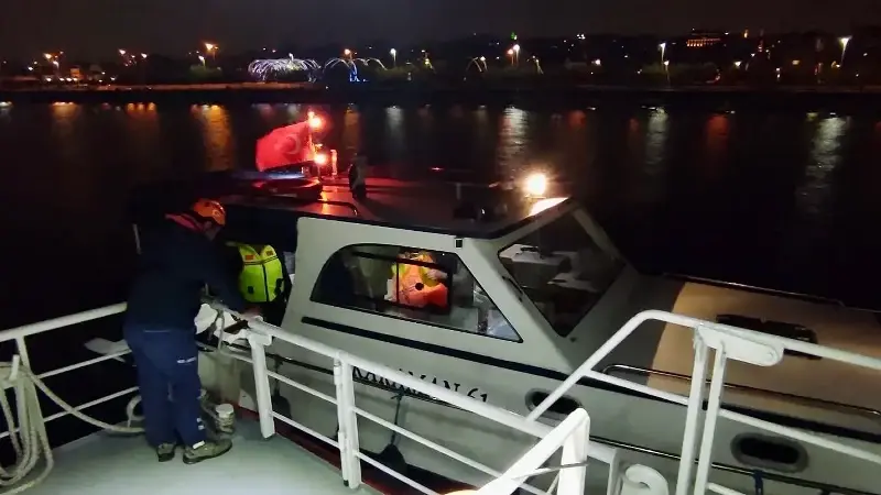 KEGM-3 hızlı tahlisiye (can kurtarma) botu müdahale etti